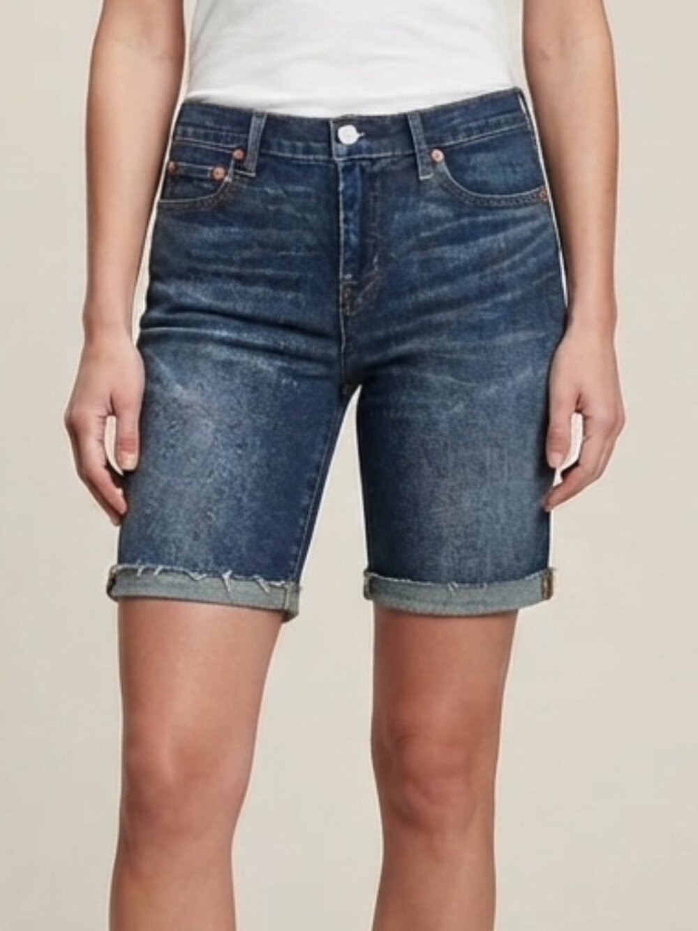 GAP Bermuda Shorts Women Size 28 Casual Mid Rise Summer Shorts